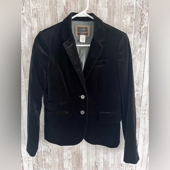 J. Crew Jackets & Blazers - J.Crew Velvet Schoolboy Blazer Size 4